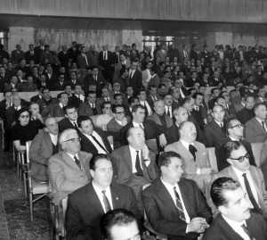 Angelo Landi al XXV Congresso nazionale del PSI - Roma, EUR - 23-29 ottobre 1963 (foto archivio famiglia Landi)