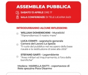 Per un golfo di pace, lavoro e sostenibilità “Riflettiamo sul progetto Basi Blu” – Sabato 13 aprile ore 17 alla Sala conferenze di Tele Liguria Sud