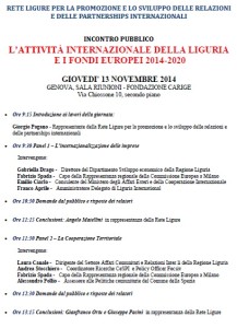 Programma inziativa Rete Ligure