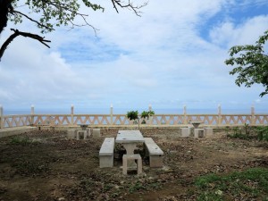 Principe, la terrazza panoramica nel sentiero dalla roça di Belomonte a Praia Banana    (2015)    (foto Giorgio Pagano)