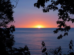 Sao Tomè, Neves, tramonto da Mucumblì    (2016)    (foto Giorgio Pagano)