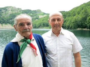 Pietro Gnecchi e Giorgio Pagano al Lago Santo    (2014)    (foto Giorgio Pagano)