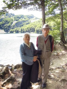 Pietro e Virginia Zuccarelli al Lago Santo    (2008)    (foto archivio famiglia Zuccarelli)