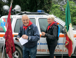 Sarzana, Prulla, intervento di Piero Guelfi "Danilo", "Percorsi della Resistenza" 23 aprile 2017    (foto Giorgio Pagano)