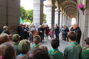 La Spezia, piazza Brin, manifestazione del 22 aprile 2017    (foto Ercole Buoso)