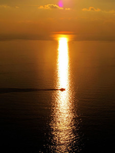 La Spezia, tramonto da Campiglia    (2011)    (foto Giorgio Pagano)