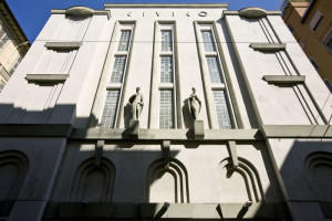 La Spezia, Teatro Civico, la facciata    (2008)    (foto Enrico Amici)