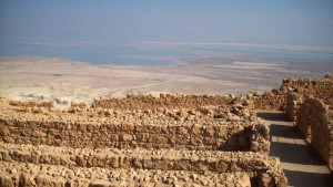 Israele, veduta del Mar Morto dalla Fortezza Masada    (2009)    (foto Giorgio Pagano)
