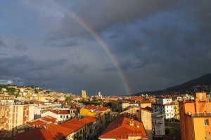 La Spezia, arcobaleno da Fossitermi (2013) (foto Giorgio Pagano) 