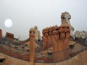 Barcellona, il Parc Guell di Antoni Gaudì    (2004)    (foto Giorgio Pagano) 