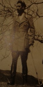 Ermanno Gindoli, Comandante del Battaglione Zignago, sul monte Fiorito  (foto archivio Istituto Storico della Resistenza)