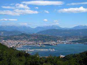 La Spezia, veduta della città da Campiglia (2012) (foto Giorgio Pagano)