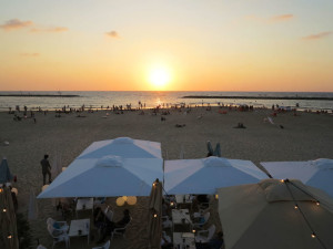 Israele, Tel Aviv: la spiaggia al tramonto  (2018)  (foto Giorgio Pagano)