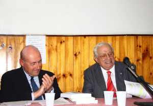 Migliarina, Franco Bernardi con Giorgio Pagano alla presentazione di "Eppur bisogna ardir" (2016) (foto archivio Giorgio Pagano)