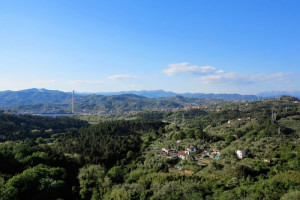 Veduta della centrale Enel da Pitelli (2017) (foto Giorgio Pagano)