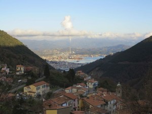 La Spezia, veduta dalla strada per Biassa. (2016) (foto Giorgio Pagano)