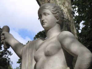La Spezia, Giardini Storici, statua (2011) (foto Giorgio Pagano)