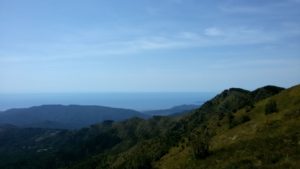 Veduta della Riviera di Levante dalla vetta del monte Zatta (2017) (foto Giorgio Pagano)