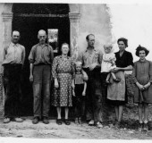 La famiglia De Luchi,che ospitò Gordon Lett a Rossano di Zeri