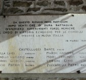Lago Santo,la lapide in memoria della battaglia del 19 marzo 1944